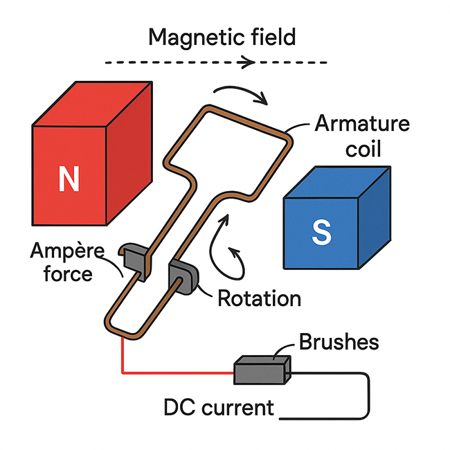 DC Motor Working principle diagram DC Motor Working principle diagram